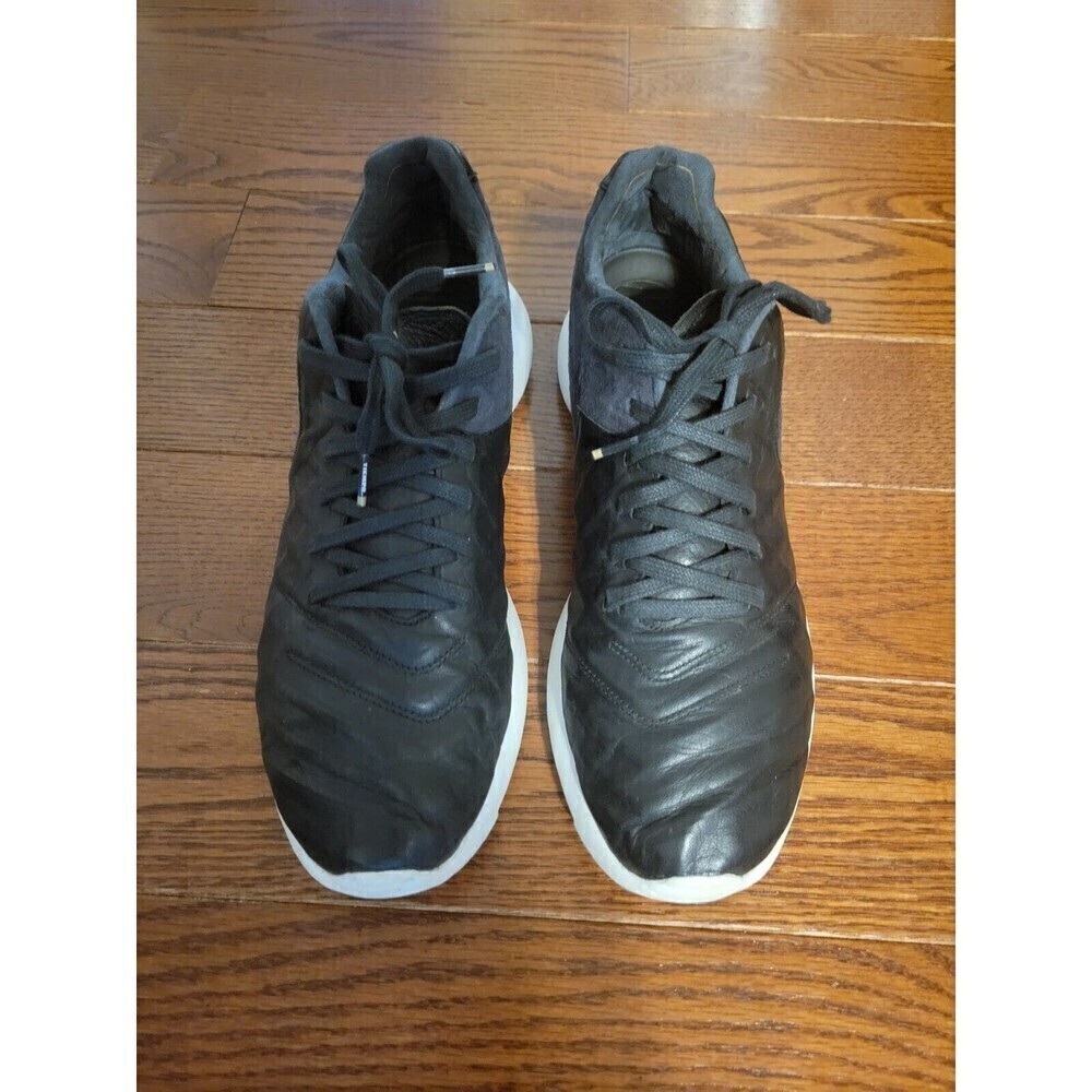 Nike  Size 12 Roshe Tiempo 6 Men's Black Leather Suede‎ Running Shoes 853535-002